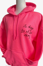 Load image into Gallery viewer, You Are Enough Hoodie (Neon Pink)