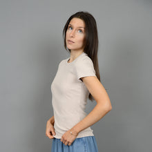 Load image into Gallery viewer, Cecie Crew Neck Ribbed Tee
